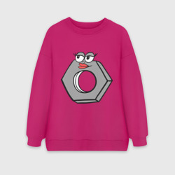 Женский свитшот oversize без начеса хлопок Гайка