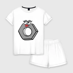 Женская пижама с шортиками хлопок Гайка