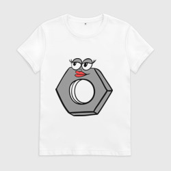 Женская футболка хлопок Гайка