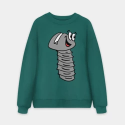 Мужской свитшот oversize без начеса хлопок Болт