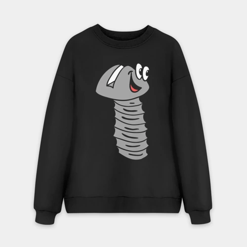 Мужской свитшот oversize без начеса хлопок Болт