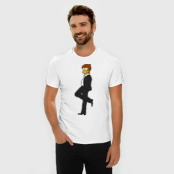 Мужская футболка хлопок Slim Мистер Симпсон - фото 2