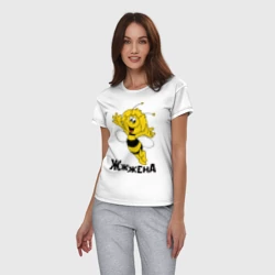 Женская пижама с белой футболкой хлопок Жена - фото 2