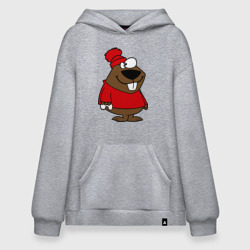 Худи SuperOversize хлопок Бобер