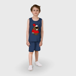 Детская пижама с шортами хлопок Бобер - фото 2
