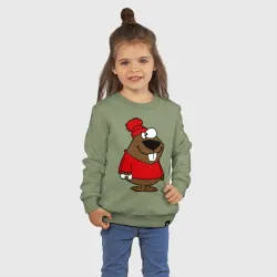 Детский свитшот хлопок Бобер - фото 2