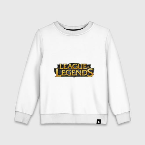 Детский свитшот хлопок League of legends, цвет белый