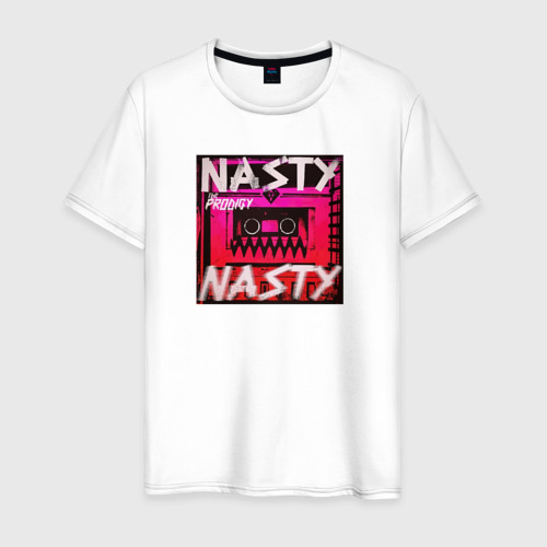 Мужская футболка из хлопка с принтом The Prodigy Nasty, вид спереди №1