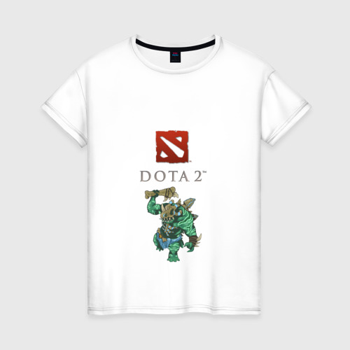 Женская футболка хлопок Dota 2, цвет белый