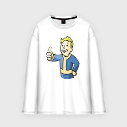 Мужской лонгслив oversize хлопок Fallout Vault boy