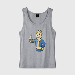 Женская майка хлопок Fallout Vault boy