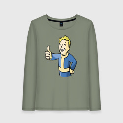 Женский лонгслив хлопок Fallout Vault boy