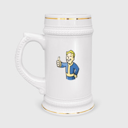 Кружка пивная Fallout Vault boy