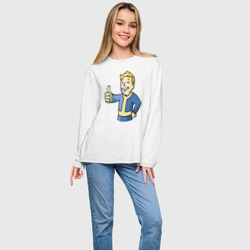 Женский лонгслив oversize хлопок Fallout Vault boy - фото 2