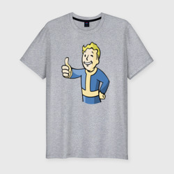 Мужская футболка хлопок Slim Fallout Vault boy