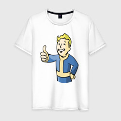 Мужская футболка хлопок Fallout Vault boy