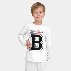 Детская пижама с лонгсливом хлопок Вася - человек с большой буквы - фото 2