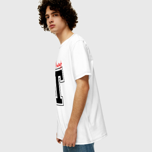 Мужская футболка хлопок Oversize Тимур - человек с большой буквы - фото 5