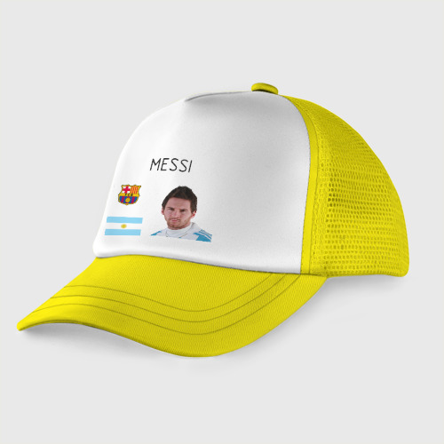 Детская кепка тракер Месси, цвет желтый