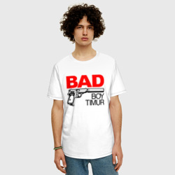 Мужская футболка хлопок Oversize Bad boy Timur - фото 2