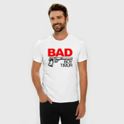 Мужская футболка хлопок Slim Bad boy Timur - фото 2