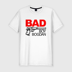 Мужская футболка хлопок Slim Bad boy Bogdan