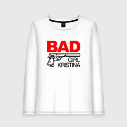 Женский лонгслив хлопок Bad girl Kristina