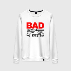 Женский свитшот хлопок Bad girl Kristina