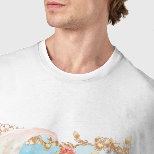 Мужская футболка хлопок Lineage, цвет белый - фото 6