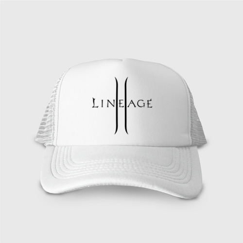 Кепка тракер с сеткой Lineage logo, цвет белый