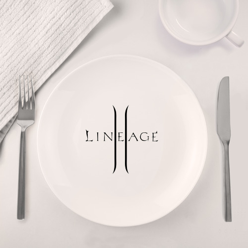 Набор: тарелка + кружка Lineage logo - фото 4