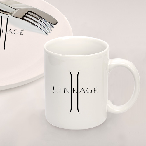 Набор: тарелка + кружка Lineage logo - фото 2