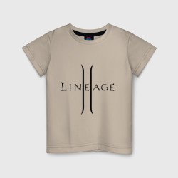Детская футболка хлопок Lineage logo