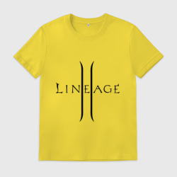 Мужская футболка хлопок Lineage logo