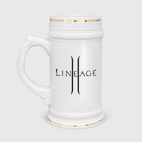 Кружка пивная Lineage logo