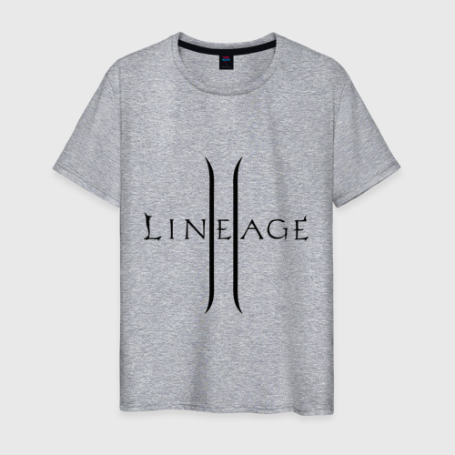 Мужская футболка хлопок Lineage logo, цвет меланж