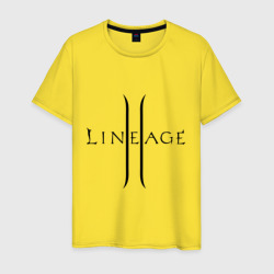 Мужская футболка хлопок Lineage logo