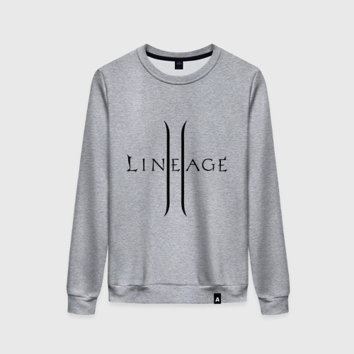 Женский свитшот хлопок Lineage logo, цвет меланж