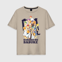 Команда Куроко – Женская футболка хлопок Oversize с принтом купить со скидкой в -16%