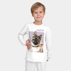 Детская пижама с лонгсливом хлопок Акита ину - моя собака - фото 2