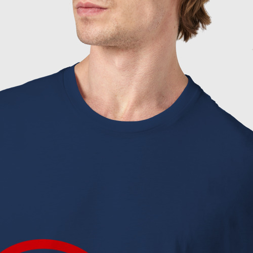 Мужская футболка хлопок Замужем за Ромой, цвет темно-синий - фото 6