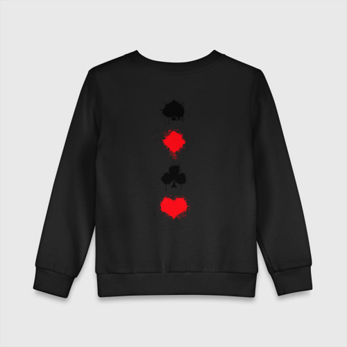 Детский свитшот хлопок poker, цвет черный - фото 2