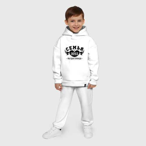 Детский костюм хлопок Oversize Семья с 2015, цвет белый - фото 9