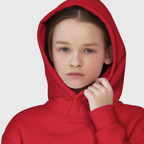 Детское худи Oversize хлопок Семья с 2015, цвет красный - фото 6