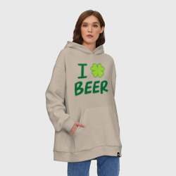 Худи SuperOversize хлопок Love beer - фото 2