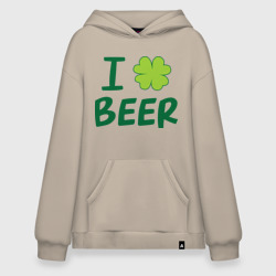 Худи SuperOversize хлопок Love beer