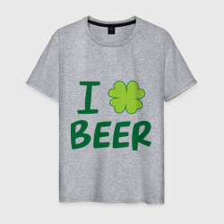 Мужская футболка хлопок Love beer