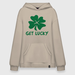 Худи SuperOversize хлопок Get lucky