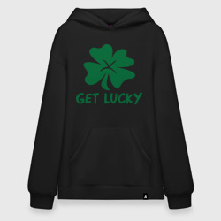 Худи SuperOversize хлопок Get lucky