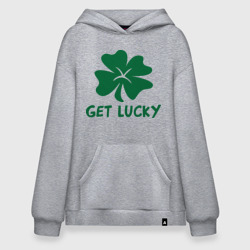 Худи SuperOversize хлопок Get lucky